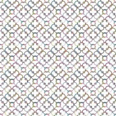 Geometrik süslemeli vektör deseni. Kusursuz tasarım dokusu 