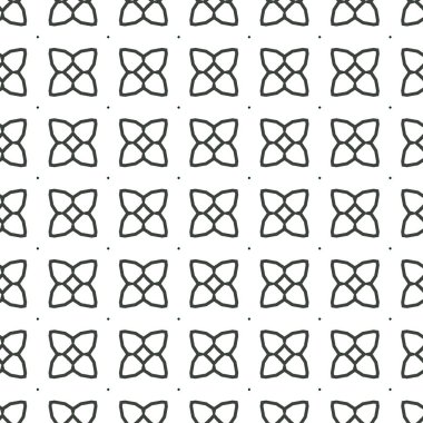 Geometrik süslemeli vektör deseni. Kusursuz tasarım dokusu 