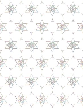 Geometrik süslemeli vektör deseni. Kusursuz tasarım dokusu 