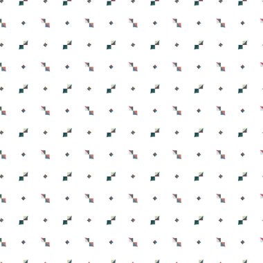 Geometrik süslemeli vektör deseni. Kusursuz tasarım dokusu 