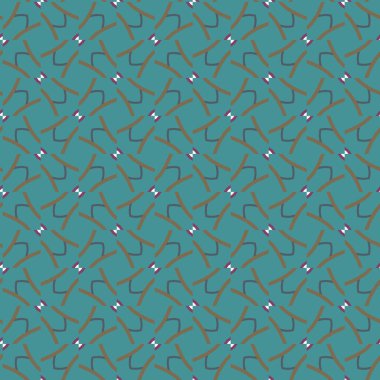 Geometrik süslemeli vektör deseni. Kusursuz tasarım dokusu 