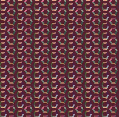 Geometrik süslemeli vektör deseni. Kusursuz tasarım dokusu 