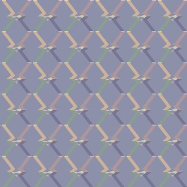 Geometrik süslemeli vektör deseni. Kusursuz tasarım dokusu 