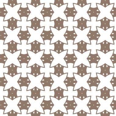 Geometrik süslemeli vektör deseni. Kusursuz tasarım dokusu 