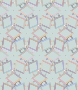 Geometrik süslemeli vektör deseni. Kusursuz tasarım dokusu