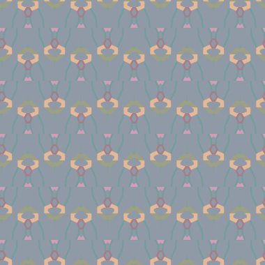 Geometrik süslemeli vektör deseni. Kusursuz tasarım dokusu 