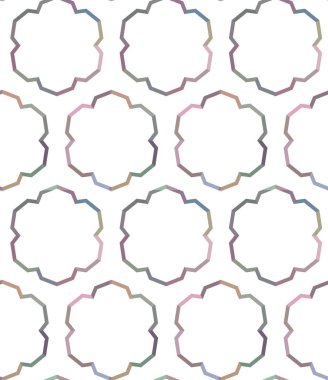 Geometrik süslemeli vektör deseni. Kusursuz tasarım dokusu 