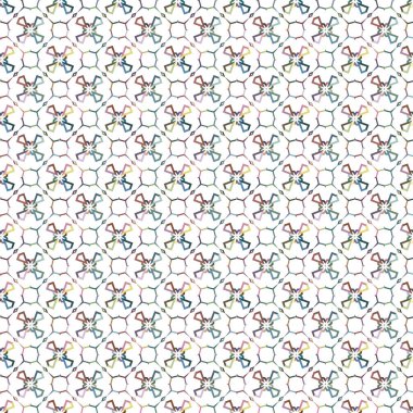 Geometrik süslemeli vektör deseni. Kusursuz tasarım dokusu