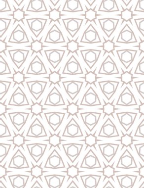 Geometrik süslemeli vektör deseni. Kusursuz tasarım dokusu 