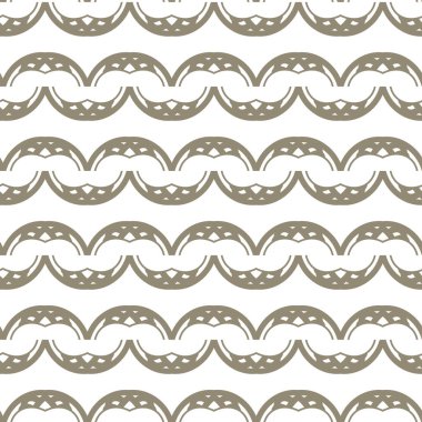 Geometrik süslemeli vektör deseni. Kusursuz tasarım dokusu 