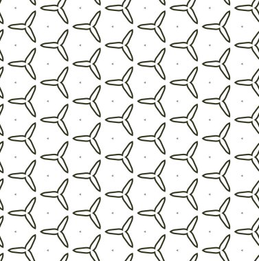 Geometrik süslemeli vektör deseni. Kusursuz tasarım dokusu