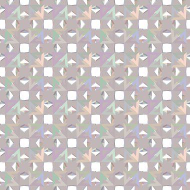 Geometrik süslemeli vektör deseni. Kusursuz tasarım dokusu
