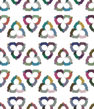 Geometrik süslemeli kusursuz desen. vektör illüstrasyonu