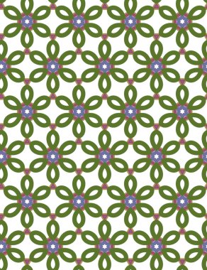 Geometrik süslemeli vektör deseni. Kusursuz tasarım dokusu 