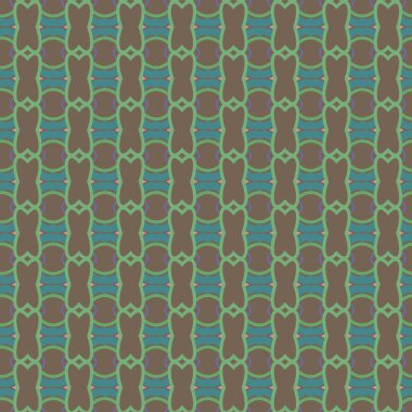 Geometrik süslemeli vektör deseni. Kusursuz tasarım dokusu