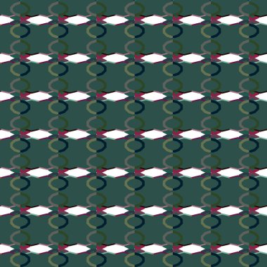 Geometrik süslemeli vektör deseni. Kusursuz tasarım dokusu 