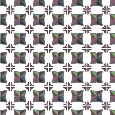 Geometrik süslemeli vektör deseni. Kusursuz tasarım dokusu 