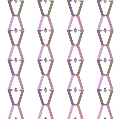 Geometrik süslemeli vektör deseni. Kusursuz tasarım dokusu 