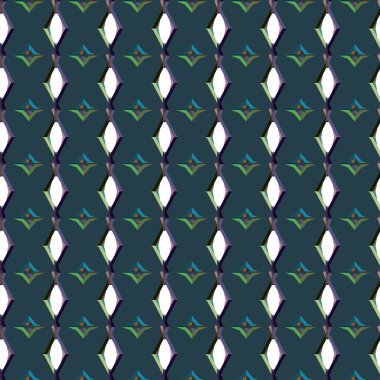 Geometrik süslemeli vektör deseni. Kusursuz tasarım dokusu 