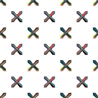 Geometrik süslemeli vektör deseni. Kusursuz tasarım dokusu 