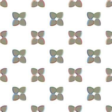 Geometrik süslemeli vektör deseni. Kusursuz tasarım dokusu 