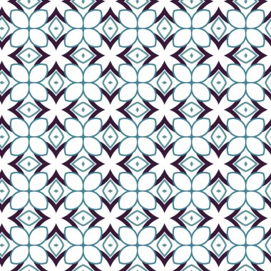 Geometrik süslemeli vektör deseni. Kusursuz tasarım dokusu 