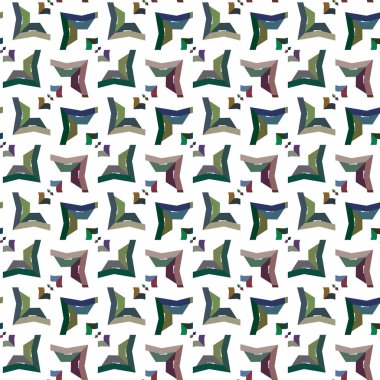 Geometrik süslemeli vektör deseni. Kusursuz tasarım dokusu 