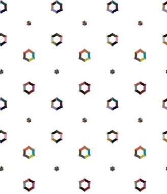 Geometrik süslemeli vektör deseni. Kusursuz tasarım dokusu