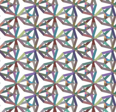 Geometrik süslemeli vektör deseni. Kusursuz tasarım dokusu