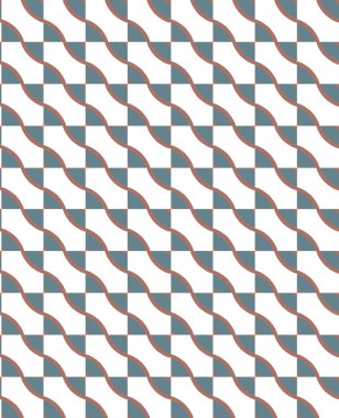 Geometrik süslemeli vektör deseni. Kusursuz tasarım dokusu