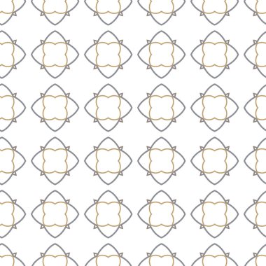 Geometrik süslemeli vektör deseni. Kusursuz tasarım dokusu 