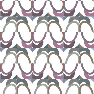 Geometrik süslemeli vektör deseni. Kusursuz tasarım dokusu