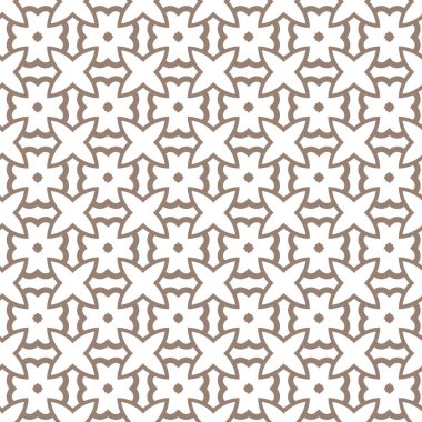 Geometrik süslemeli vektör deseni. Kusursuz tasarım dokusu 