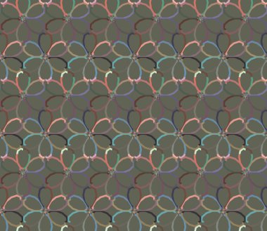 Geometrik süslemeli vektör deseni. Kusursuz tasarım dokusu 