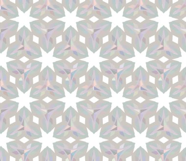 Geometrik süslemeli vektör deseni. Kusursuz tasarım dokusu