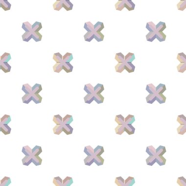 Geometrik süslemeli vektör deseni. Kusursuz tasarım dokusu 