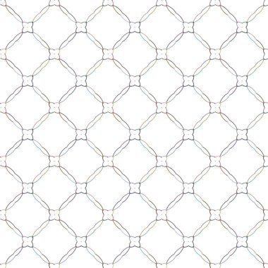 Geometrik süslemeli vektör deseni. Kusursuz tasarım dokusu 