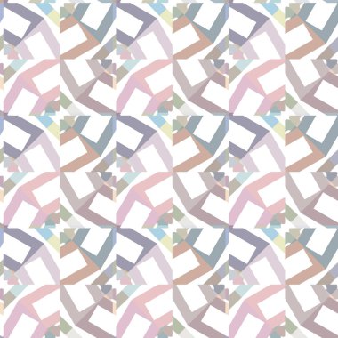 Geometrik süslemeli vektör deseni. Kusursuz tasarım dokusu