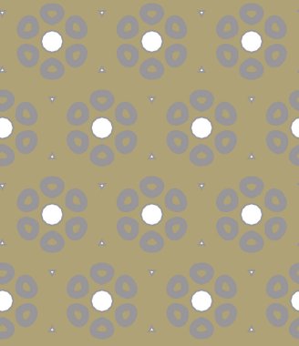 Geometrik süslemeli vektör deseni. Kusursuz tasarım dokusu 