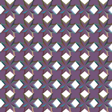 Geometrik süslemeli vektör deseni. Kusursuz tasarım dokusu 