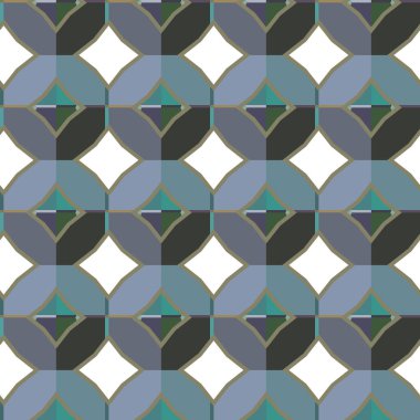 Geometrik süslemeli vektör deseni. Kusursuz tasarım dokusu 