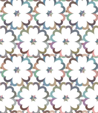 Geometrik süslemeli vektör deseni. Kusursuz tasarım dokusu