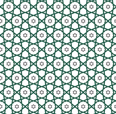 Geometrik süslemeli vektör deseni. Kusursuz tasarım dokusu 