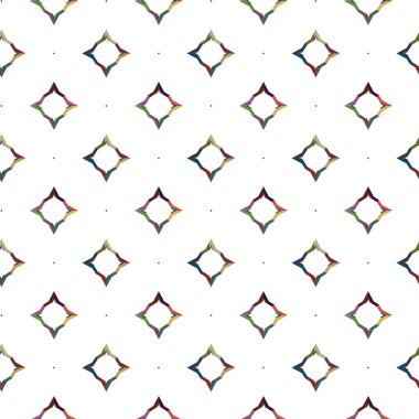 Geometrik süslemeli vektör deseni. Kusursuz tasarım dokusu 