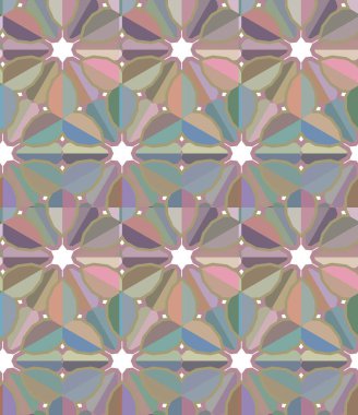 Geometrik süslemeli vektör deseni. Kusursuz tasarım dokusu 