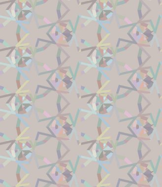 Geometrik süslemeli vektör deseni. Kusursuz tasarım dokusu 