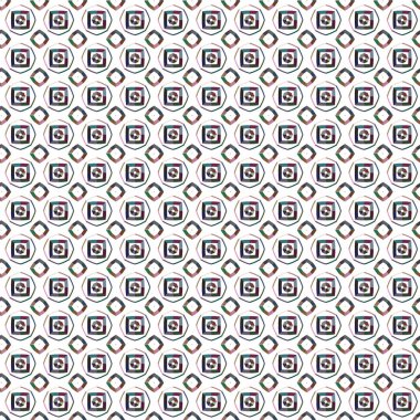 Geometrik süslemeli vektör deseni. Kusursuz tasarım dokusu 