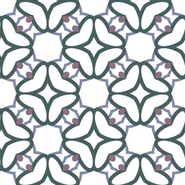 Geometrik süslemeli vektör deseni. Kusursuz tasarım dokusu 