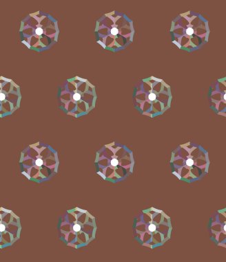 Geometrik süslemeli vektör deseni. Kusursuz tasarım dokusu 