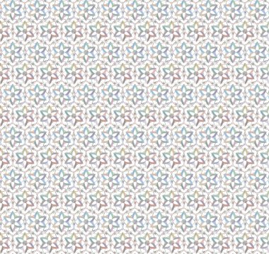 Geometrik süslemeli vektör deseni. Kusursuz tasarım dokusu